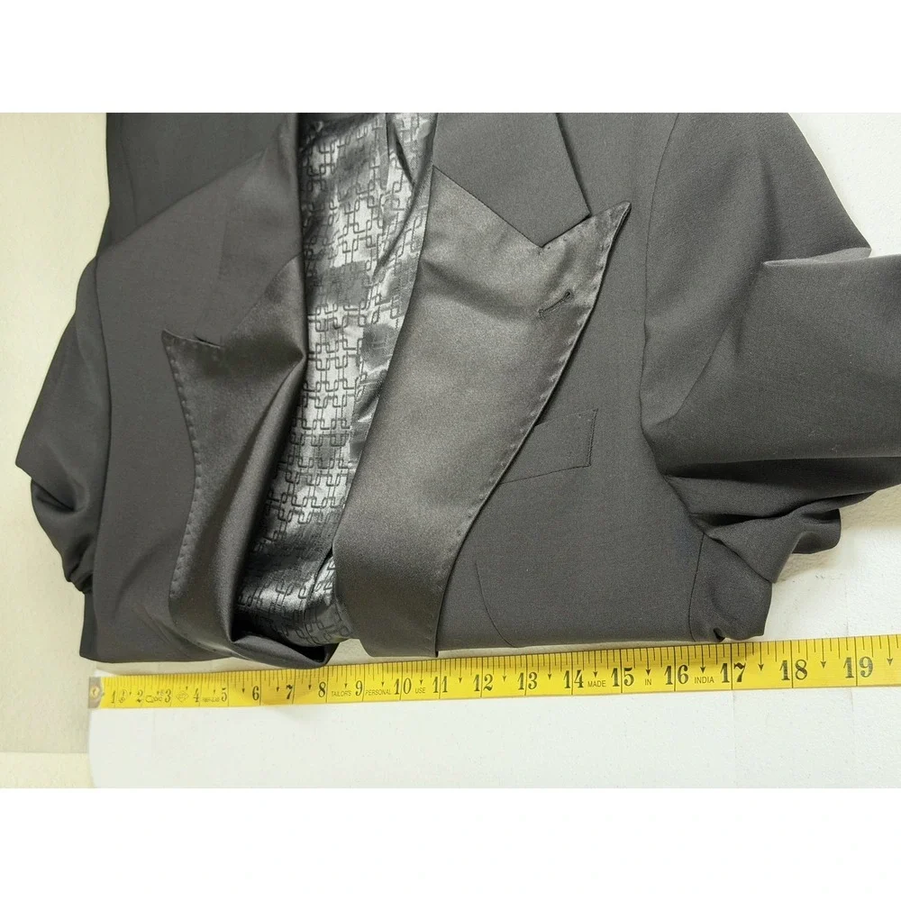 Noak Blazer Mens 36S Black Tuxedo Formal Suit Jacket Wedding Prom Occasion Event